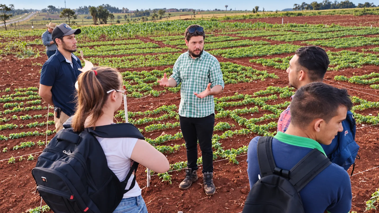 Visita del equipo de SmartSoil a campo con productores